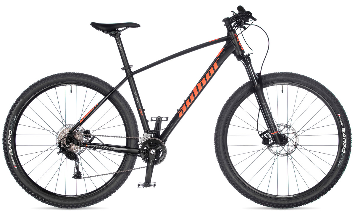 Фотография Велосипед Author Spirit 29" 2021, размер М, Черно-оранжевый